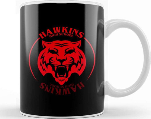 Red Tiger Hawkins High School Stranger Things Kupa Bardak Porselen