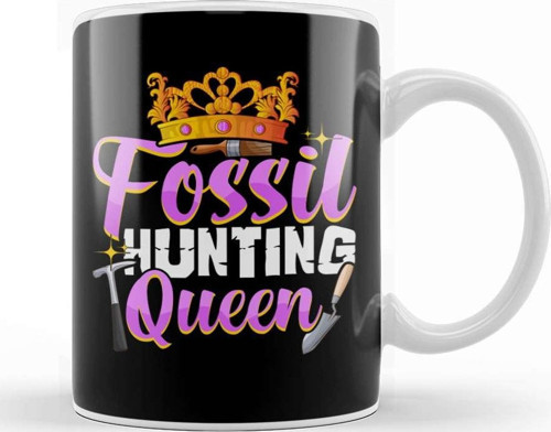 Cute Fossil Hunting Queen Girl'S Paleontology Kupa Bardak Porselen