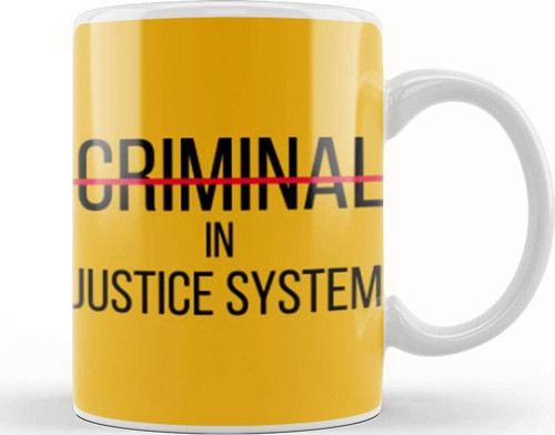 Criminal İn Justice System Black Lives Matter Kupa Bardak Porselen