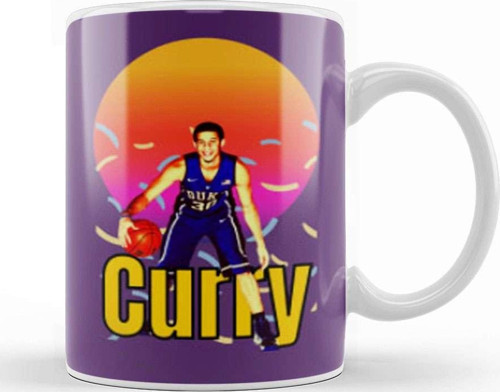 Seth Curry Vintage Art Legend Basketball Gift Kupa Bardak Porselen