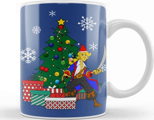 Guybrush Threepwood Around The Christmas Tree Kupa Bardak Porselen