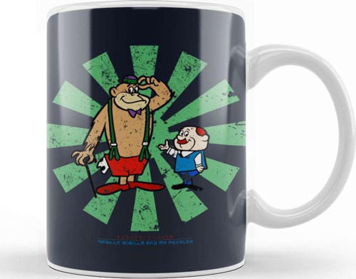 Magilla Gorilla And Mr Peebles Retro Japanese Kupa Bardak Porselen