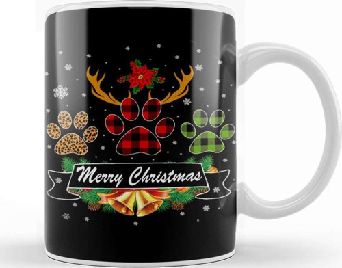 Yılbaşı Yeni Yıl Konseptli Merry Christmas 07 Kupa Bardak Porselen