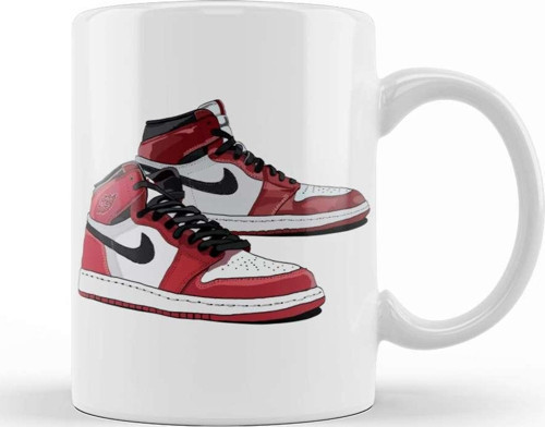 Air Jordan 1 Michael Jordan Old School Kicks Kupa Bardak Porselen