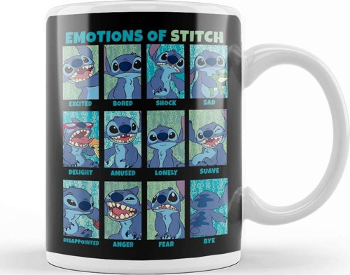 Disney Lilo Stitch Emotions Of Stitch Panels Kupa Bardak Porselen