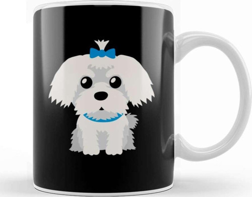 Maltese Dog Gift For Owner Maltese Dog Lover Kupa Bardak Porselen