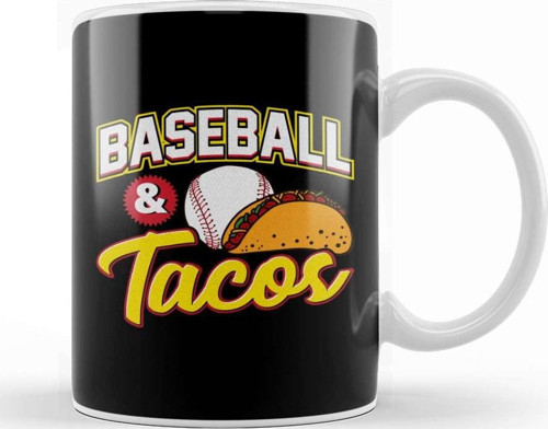 Baseball & Tacos Funny Athlete Taco Obsessed Kupa Bardak Porselen