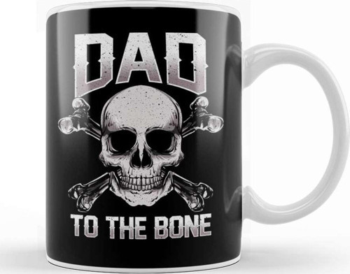 Funny Dad To The Bone Pun Father'S Dad Jokes Kupa Bardak Porselen