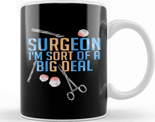 Funny Surgeon I'M Sort Of A Big Deal Surgery Kupa Bardak Porselen