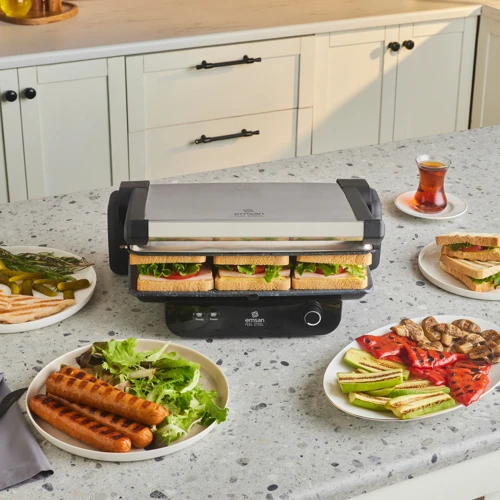 Inox Feel Steel 6 Dilim Kapasiteli Tost Makinesi