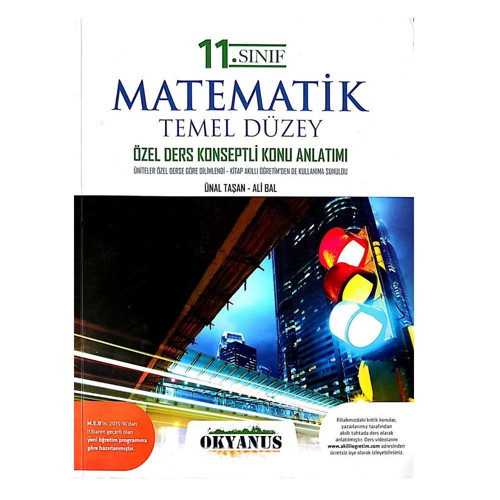 Okyanus Yayınları 11. sınıf Matematik - Temel Düzey Özel Ders Konseptli