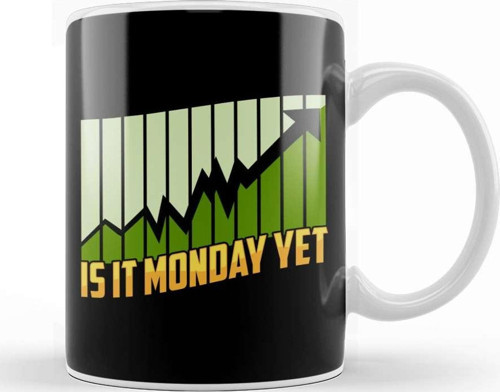 Is It Monday Yet Funny Stock Market Trading Kupa Bardak Porselen