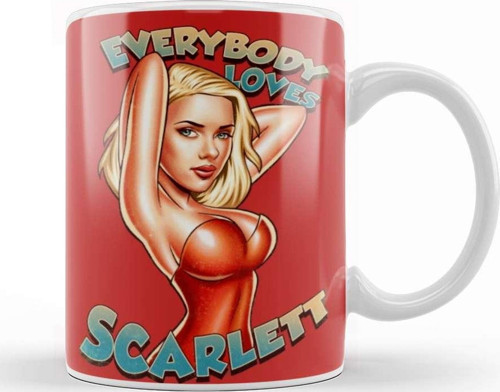 Scarlett Johansson Everybody Loves Scarlett Kupa Bardak Porselen