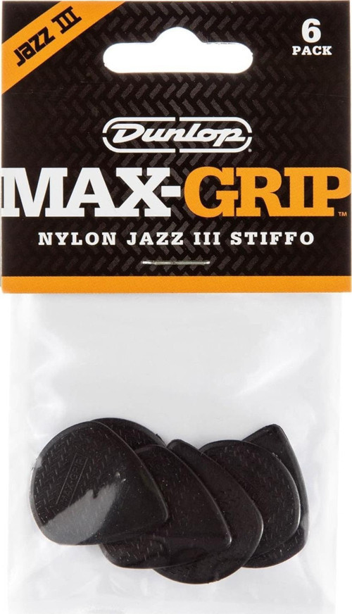 471P3S Nyl Max Grip Jazz III 6'lı Paket Pena (Siyah)