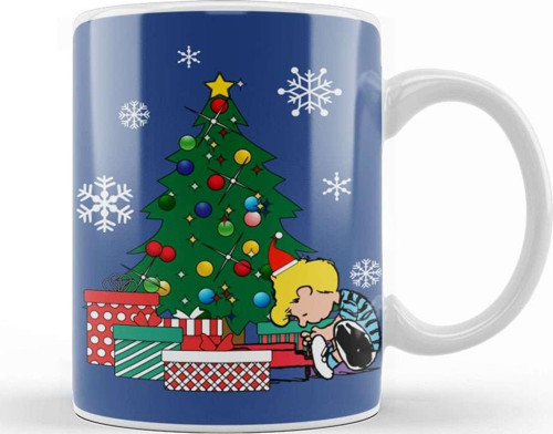 Schroeder Peanuts Around The Christmas Tree Kupa Bardak Porselen