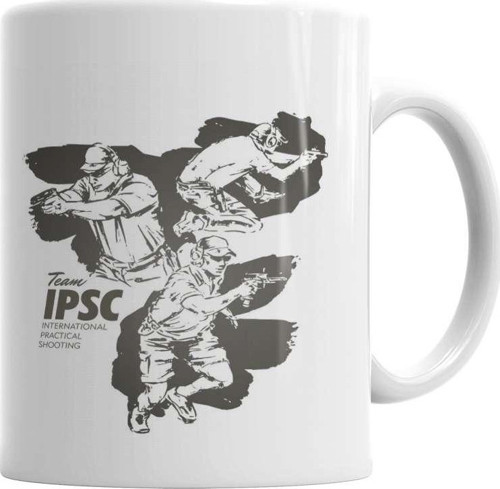 Team Ipsc International Practical Shooting Kupa Bardak Porselen