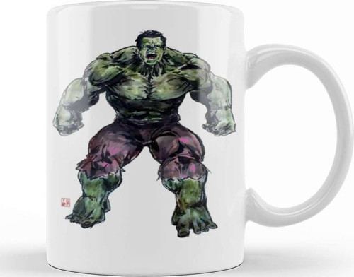 Hulk Mad Roar Marvel Superhero Power Bruce Kupa Bardak Porselen