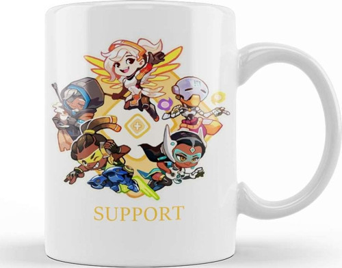 Overwatch Camiseta Support Kupa Bardak Porselen
