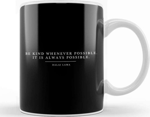 Be Kind Whenever Possible Dalai Lama Quote Kupa Bardak Porselen