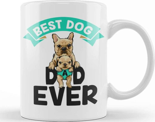 Best Dog Dad Ever Köpek 07 Kupa Bardak Porselen