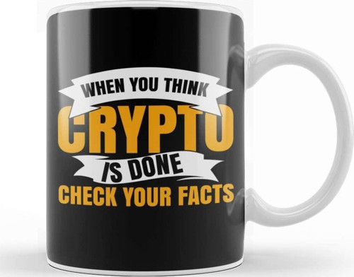 Crypto Bull Market Bitcoin Kupa Bardak Porselen