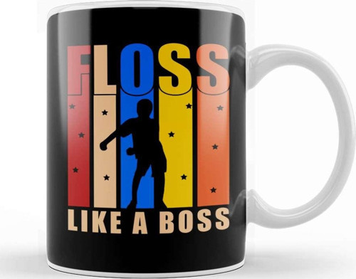 Flossing Floss Like A Boss Kupa Bardak Porselen