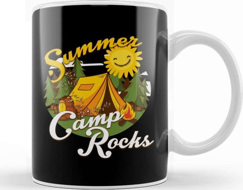 Cute Summer Camp Rocks Camping For Campers Kupa Bardak Porselen