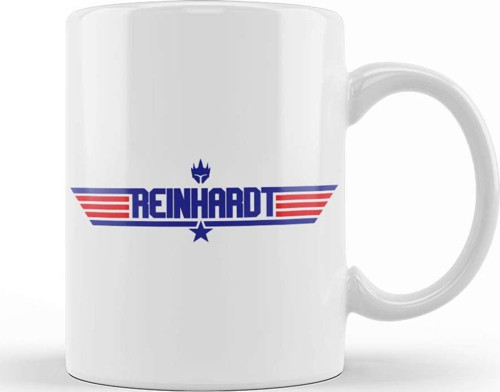 Topgun Reinhardt Overwatch Kupa Bardak Porselen