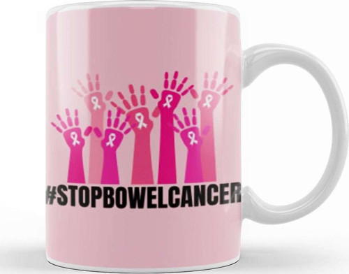 Bowel Cancer Awareness Day Kupa Bardak Porselen
