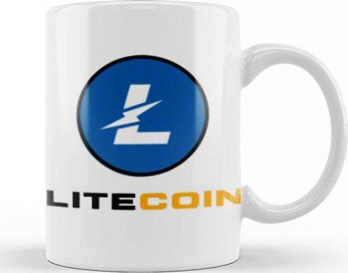 Llitecoin To The Moon Logo Kupa Bardak Porselen