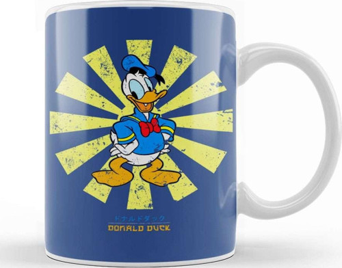 Donald Duck Retro Japanese Kupa Bardak Porselen