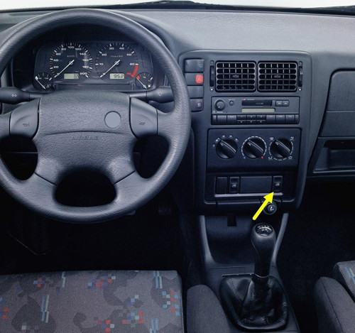 VW Polo HB 1994-1999 Sağ Ön Kapı Cam Açma Düğmesi Tuşu 191959855