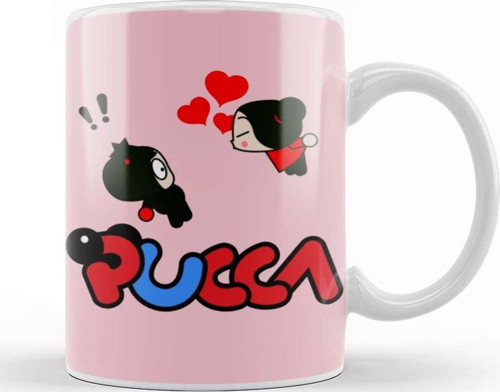 Pucca In Love With Garu 01 Kupa Bardak Porselen