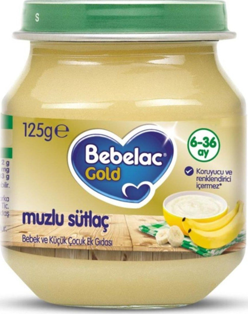 Gold Muzlu Sütlaç Kavanoz Maması 125 Gr