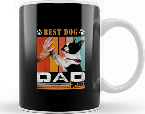 Best Dog Dad Ever Köpek 02 Kupa Bardak Porselen