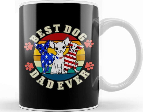 Best Dog Dad Ever Köpek 06 Kupa Bardak Porselen