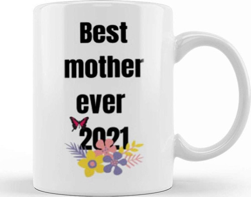 Best Mother Ever Moth 2021 Kupa Bardak Porselen