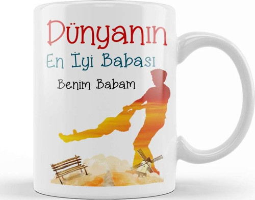 Babalar Günü Babaya Hediye Kupa Bardak Porselen