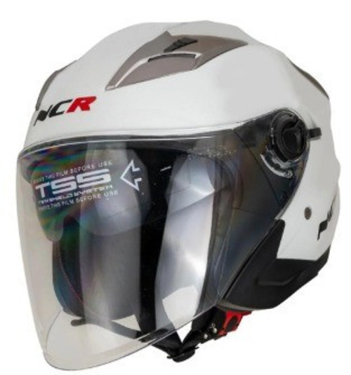 KASK ÇENESİZ 708 ECE 22/06 BELGELİ- PARLAK BEYAZ
