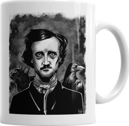 Nevermore Edgar Allan Poe Kupa Bardak Porselen