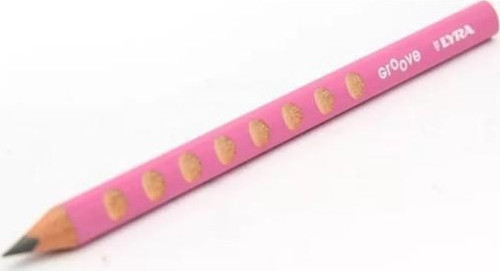 Groove Kurşun Kalem - Üçgen Alıştırma Kalemi - 3 Adet PEMBE