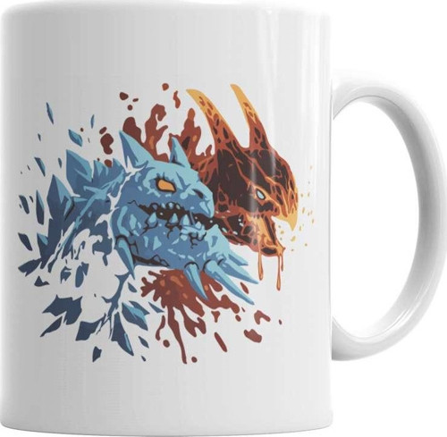 Dota2 Jakiro Fire And Ice Kupa Bardak Porselen