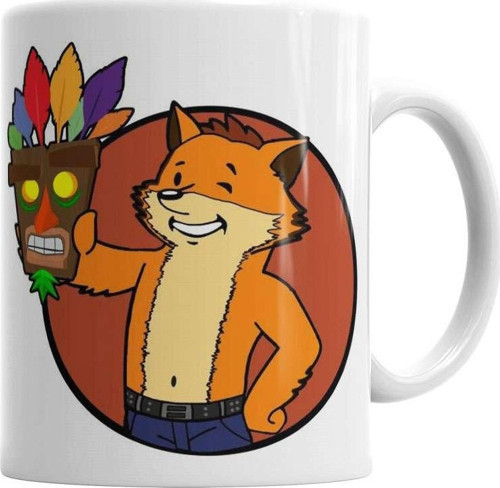Crash Bandicoot Vault Boy Kupa Bardak Porselen