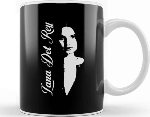 Lana Del Rey White Design Kupa Bardak Porselen
