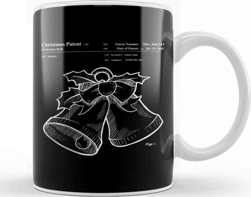 Christmas Bells Blueprint Kupa Bardak Porselen