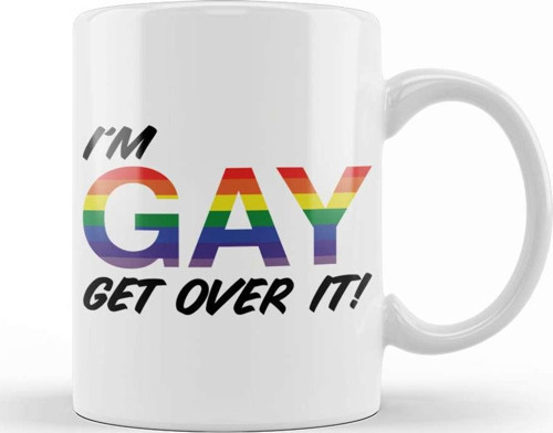 Pride I'M Gay Get Over It Kupa Bardak Porselen