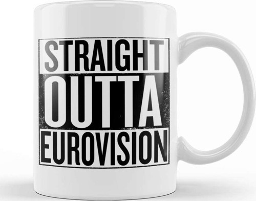 Straight Outta Eurovision Kupa Bardak Porselen