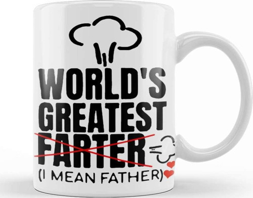 Worlds Greatest Farter 02 Kupa Bardak Porselen