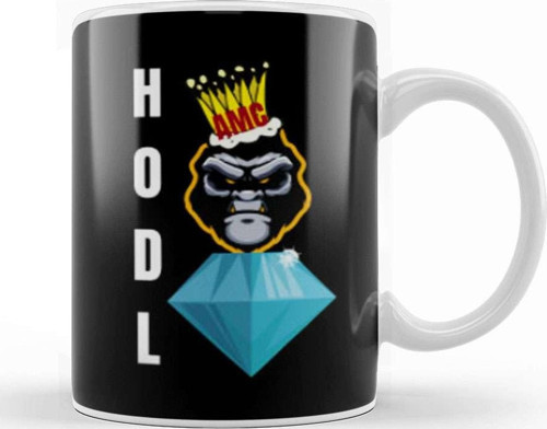 Amc Stock To The Mon Hodl Kupa Bardak Porselen
