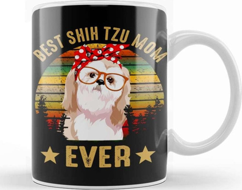 Best Shih Tzu Mom Ever 01 Kupa Bardak Porselen
